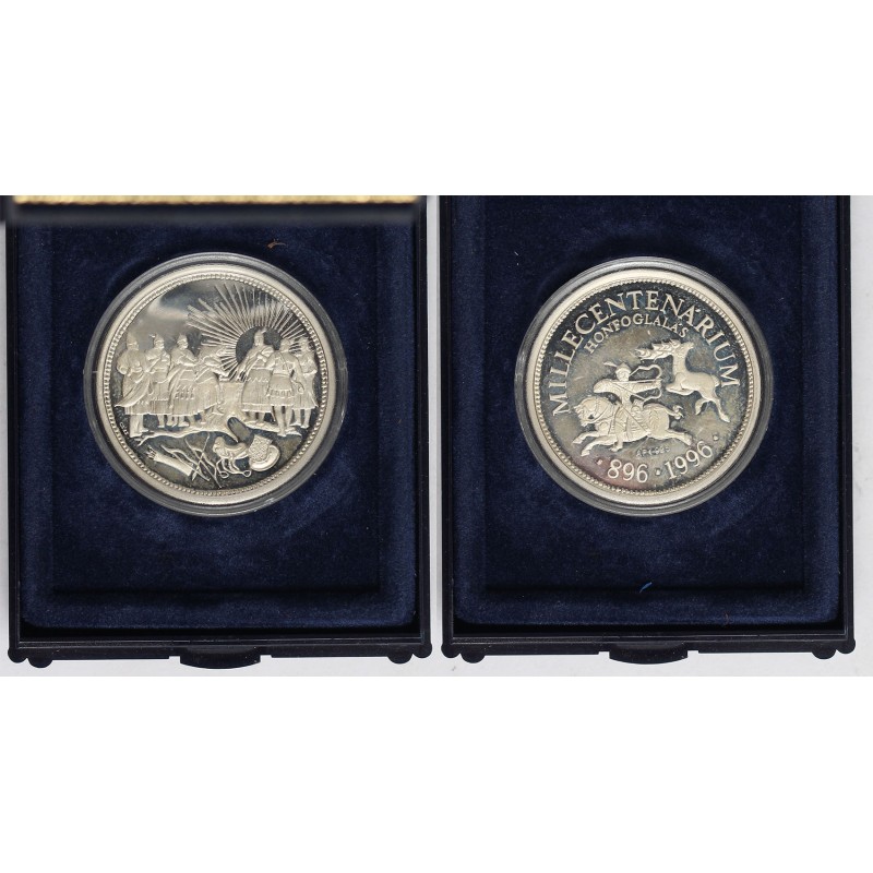 Millecentenárium 896-1996 ezüst emlékérem