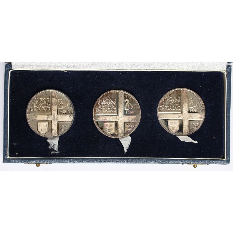 3 x 200 forint Festők sor 1977 BP dobozban