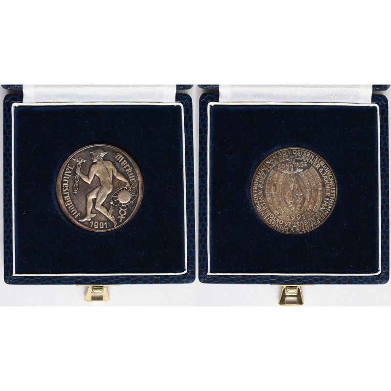 Merkur ezüst emlékérem 1991