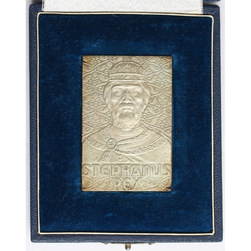 Szent István ezüst plakett