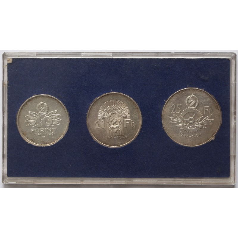 10-20-25 forint Jó Forint Sor 1956 MNB tokban