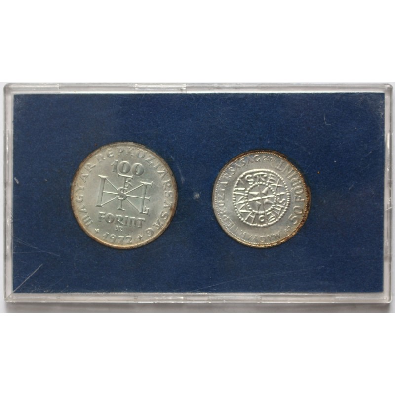 50-100 forint Szent István 1972 BP MNB tokban