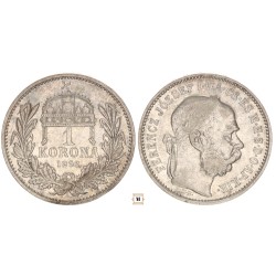 Ferenc József 1 korona 1892 KB