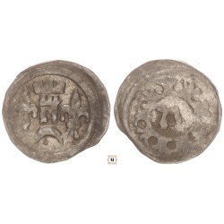 IV. Béla 1235-70 denár ÉH 228 félhold alatt csillag R!