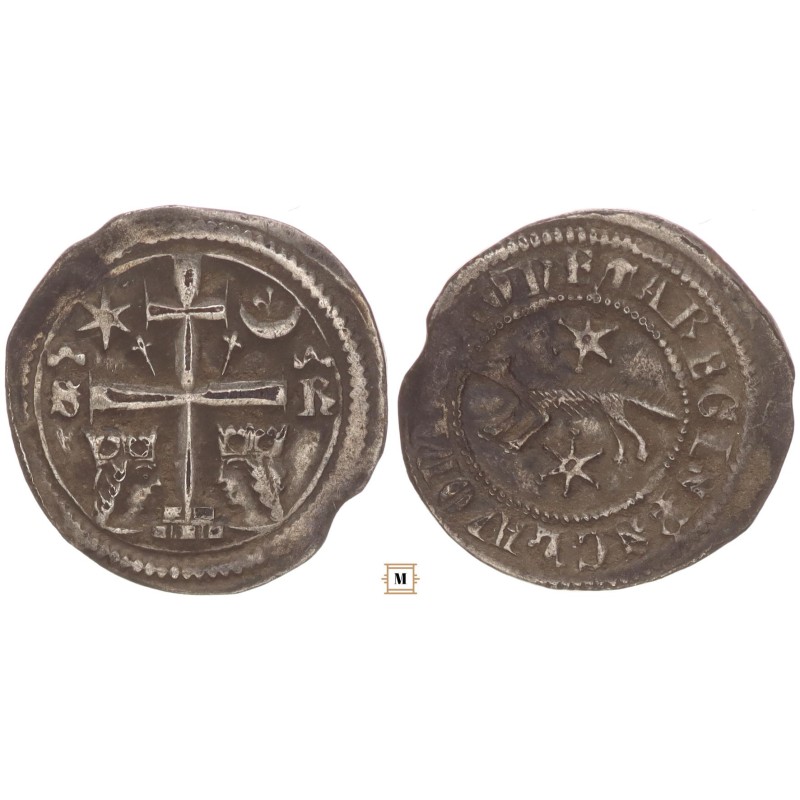 Szlavón denár V. István 1245/1270-72 S-R ÉHsz12