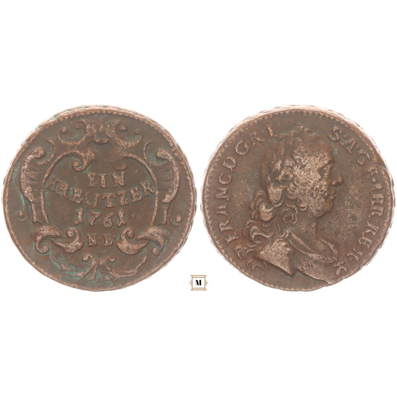 Lotharingiai Ferenc 1 krajcár 1761 NB