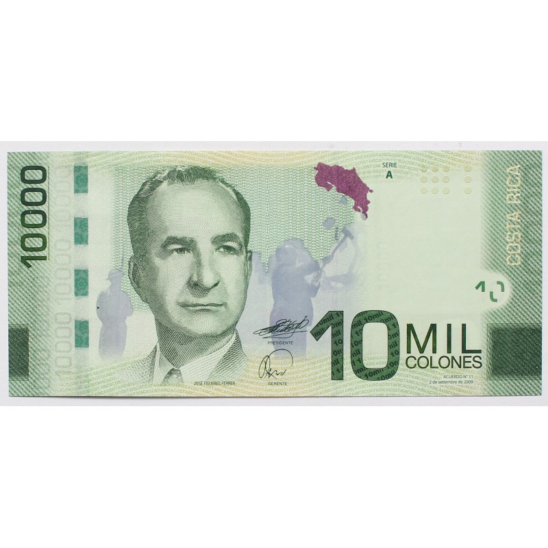 Costa Rica 10000 colones 2009