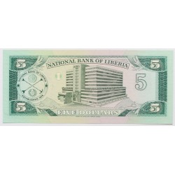 Libéria 5 dollár 1989
