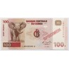 Kongó 100 frank 1997 SPECIMEN Minta