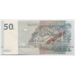 Kongó 50 frank 1997 SPECIMEN
