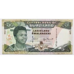 Szváziföld 5 emalangeni én./1992,1994/
