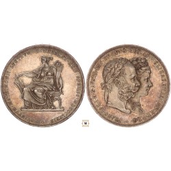 Ausztria 2 gulden ezüstlakodalom 1879