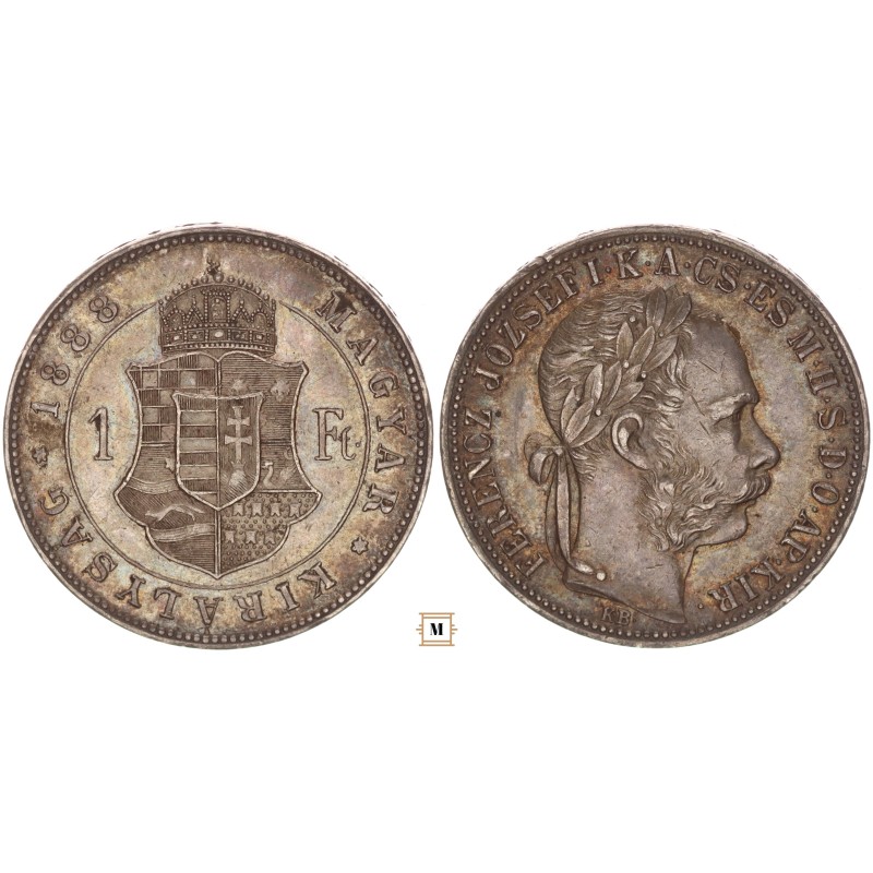 Ferenc József forint 1888 KB