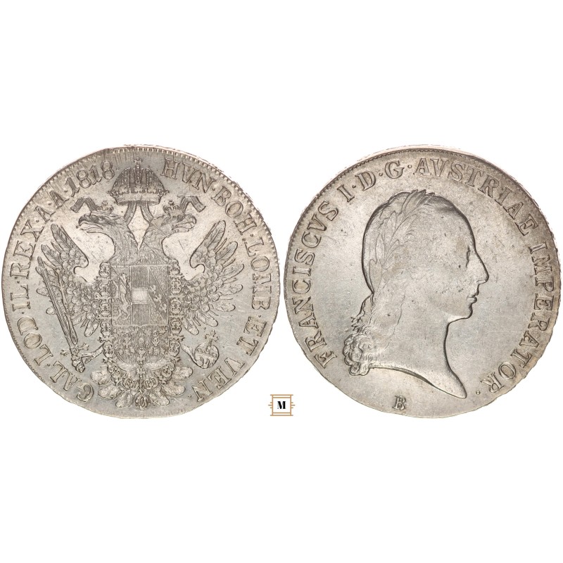I. Ferenc tallér 1818 B