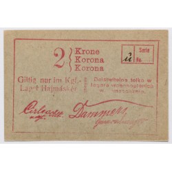 Hadifogolytábor Hajmáskér 2 korona