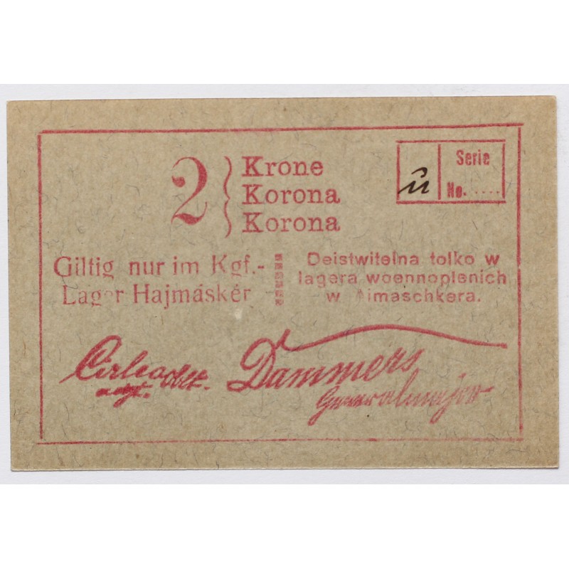 Hadifogolytábor Hajmáskér 2 korona