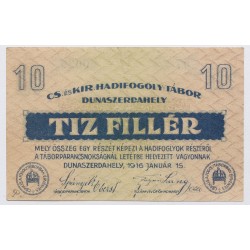 Hadifogolytábor Dunaszerdahely 10 fillér 1916