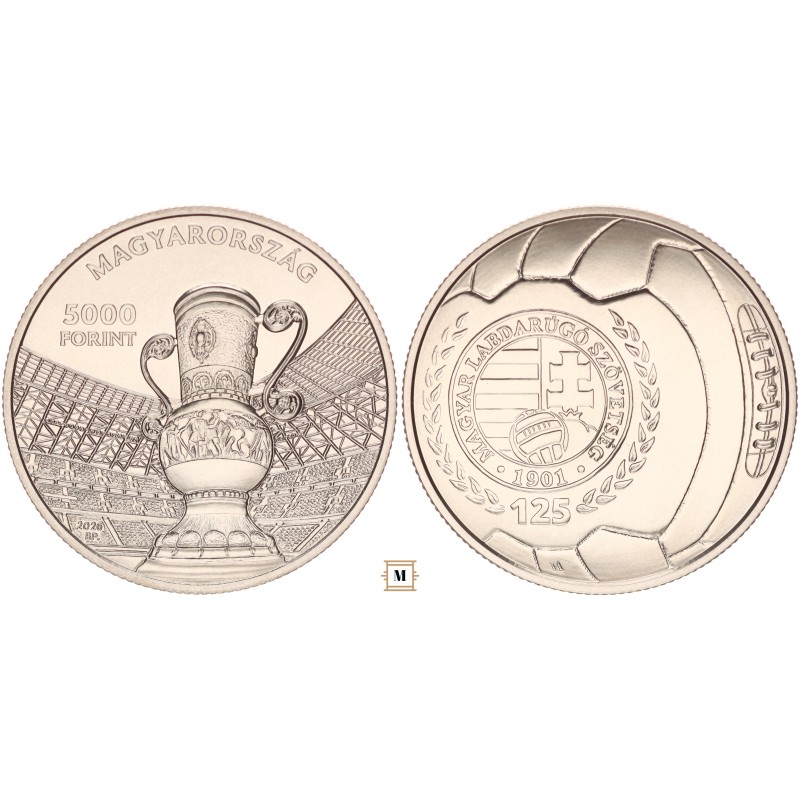 5000 forint MLSZ alapításának 125. évford. 2026 BP