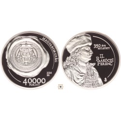 40 000 forint 350 éve született II. Rákóczi Ferenc 2026 BP