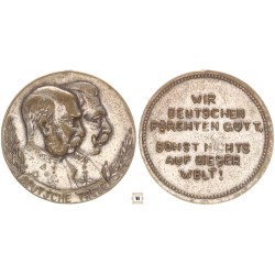 Ferenc József - II. Vilmos patrióta érem "Deutsche Treue" R!