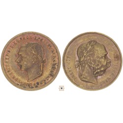 Ferenc József jubileumi 50 éves uralkodás bronzérem 1848-1898