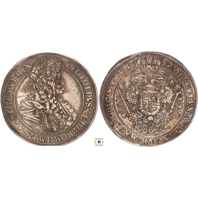 I. Lipót tallér 1697 KB