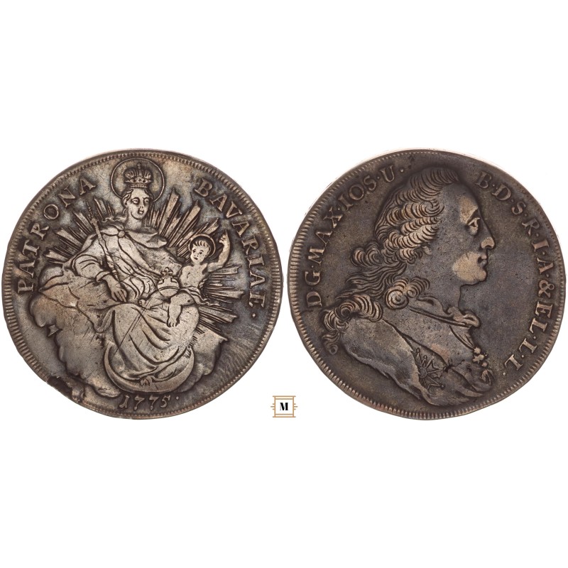 Bajorország III. Miksa József tallér 1775