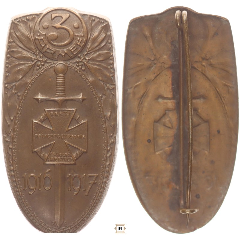 3. hadsereg 1916-1917 sapkajelvény