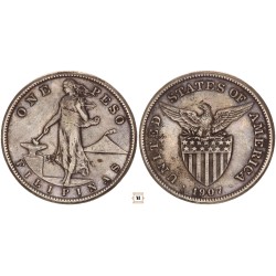 Fülöp-szigetek 1 Peso 1907 S