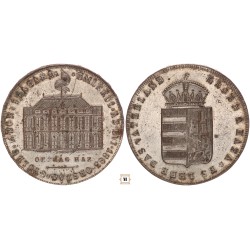 Éljen a haza - Emlékül az Országgyűlés megnyitására ezüstözött bronz érem 1867