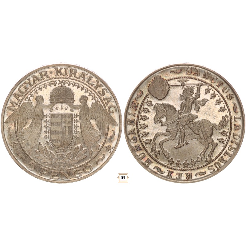 5 pengő Szent László 1929 BP ARTEX