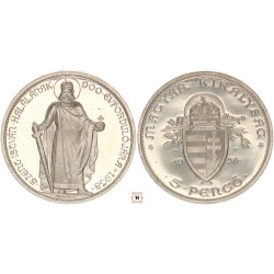 5 pengő Szent István 1938 BP UP ARTEX