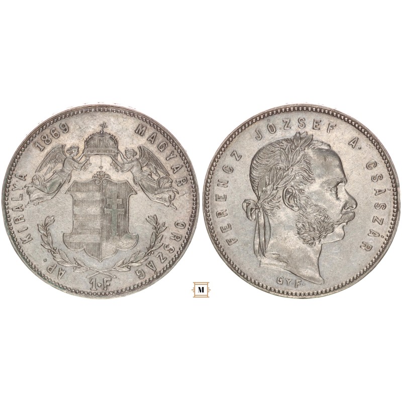 Ferenc József 1 forint 1869 GyF