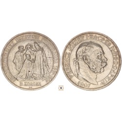 Ferenc József 5 korona koronázási 1907 KB