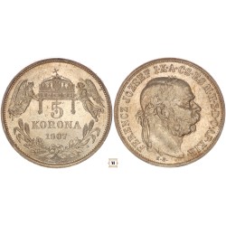 Ferenc József 5 korona 1907 KB