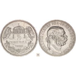 Ferenc József 5 korona 1908 KB