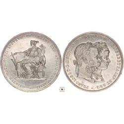 Ferenc József 2 gulden ezüstlakodalom 1879