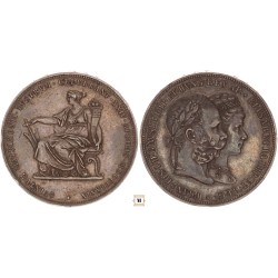 Ferenc József 2 gulden ezüstlakodalom 1879