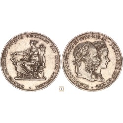 Ferenc József 2 gulden ezüstlakodalom 1879