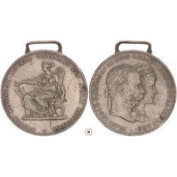 Ferenc József 2 gulden ezüstlakodalom 1879