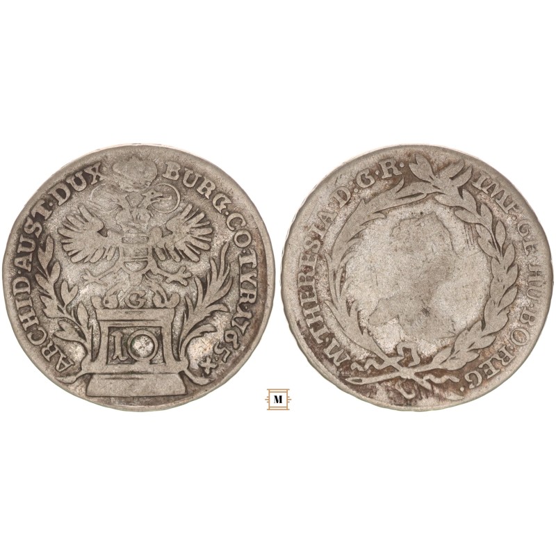 Mária Terézia 10 krajcár 1765 G Günzburg
