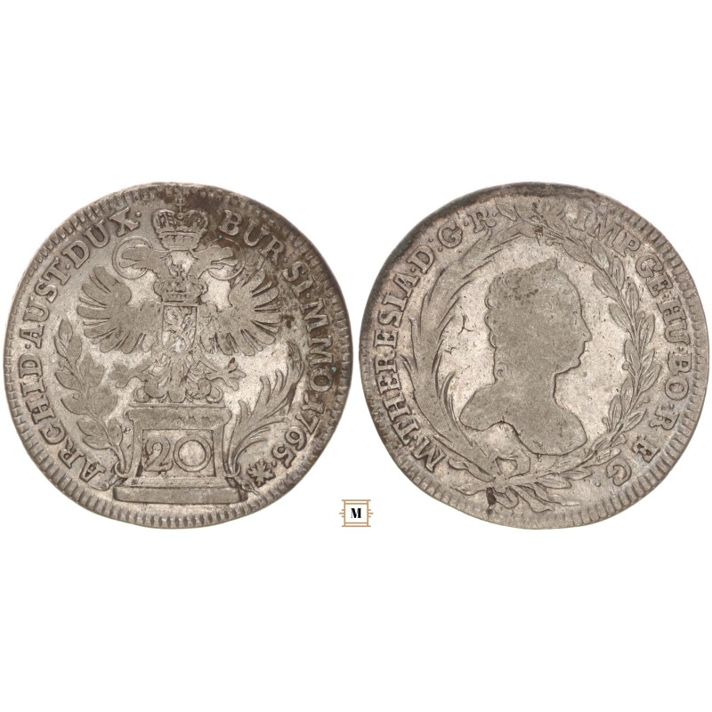 Mária Terézia 20 krajcár 1765 Graz