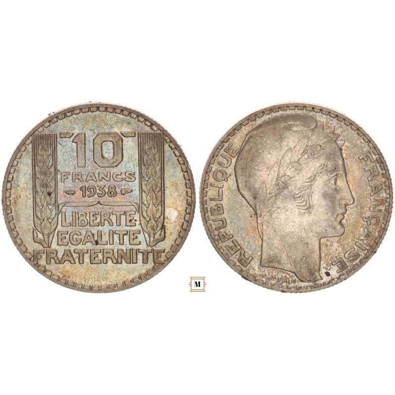 Franciaország 10 frank 1938