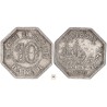 Szenegál 10 centimes 1920 Dakar zseton RR!