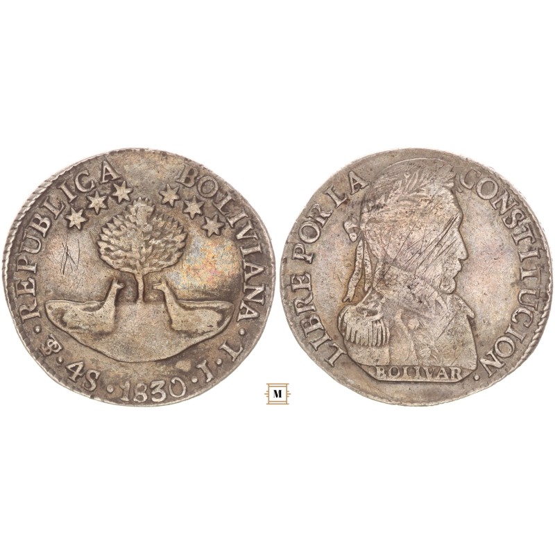 Bolívia 4 sol 1830 PTS - JL Potosi