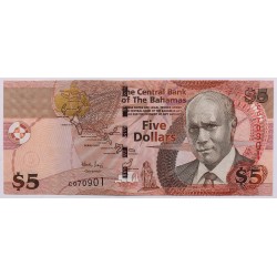 Bahama-szigetek 5 dollár 2007