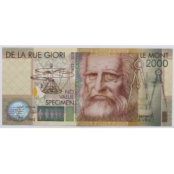 De La Rue Giori - Leonardo Da Vinci bankjegy 2000