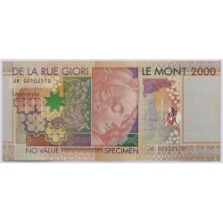 De La Rue Giori - Leonardo Da Vinci bankjegy 2000
