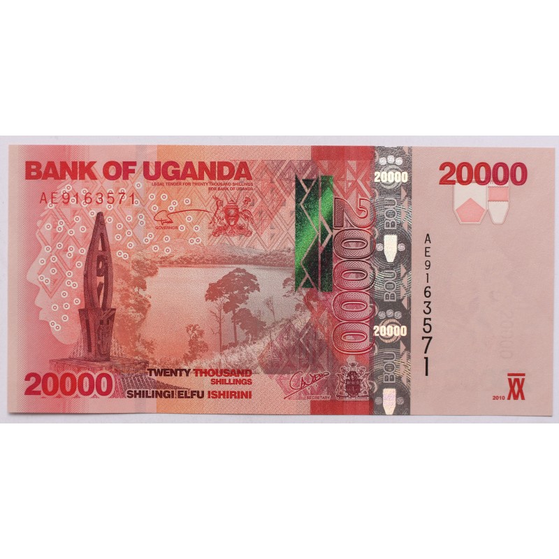 Uganda 20000 schillings 2010