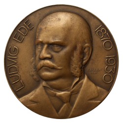 Ludvig Ede 1870-1930 bronz érem, Csillag István